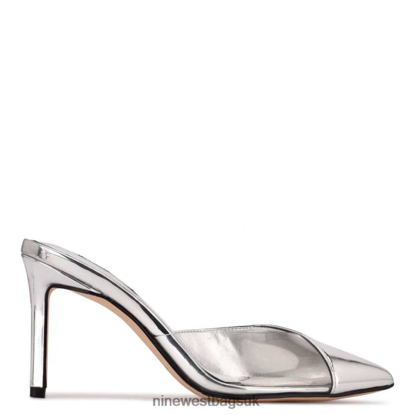 Nine West Ellia Heeled Slides RFX40B693 - Nine West UK Silver/Clear