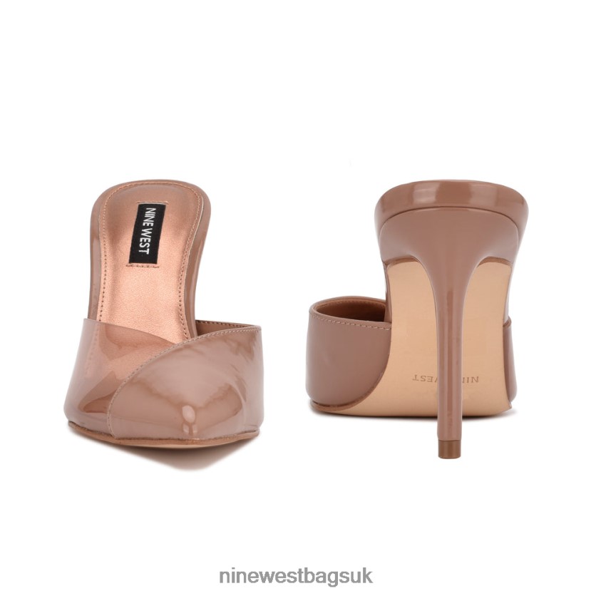 Nine West Ellia Heeled Slides RFX40B705 - Nine West UK Clay Patent
