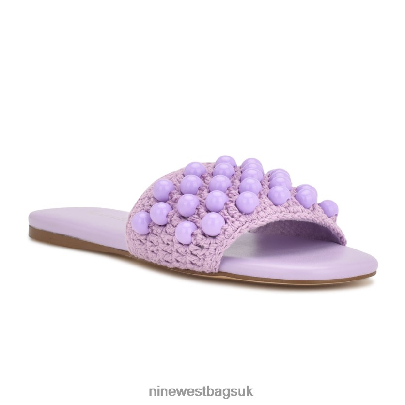 Nine West Leelee Woven Slide Sandals RFX40B642 - Nine West Sandals UK Purple