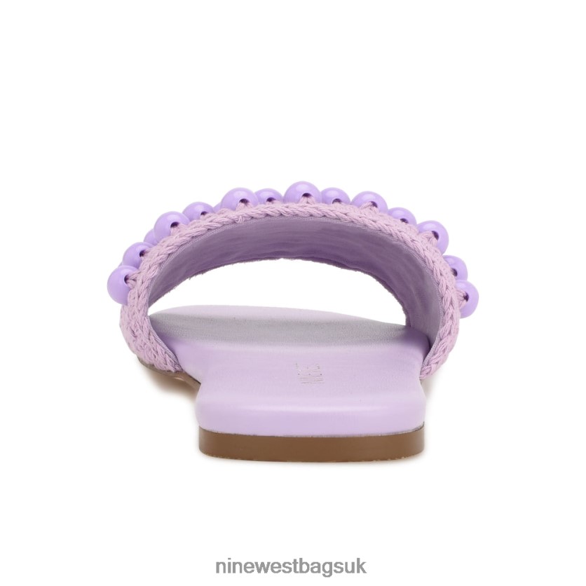 Nine West Leelee Woven Slide Sandals RFX40B642 - Nine West Sandals UK Purple