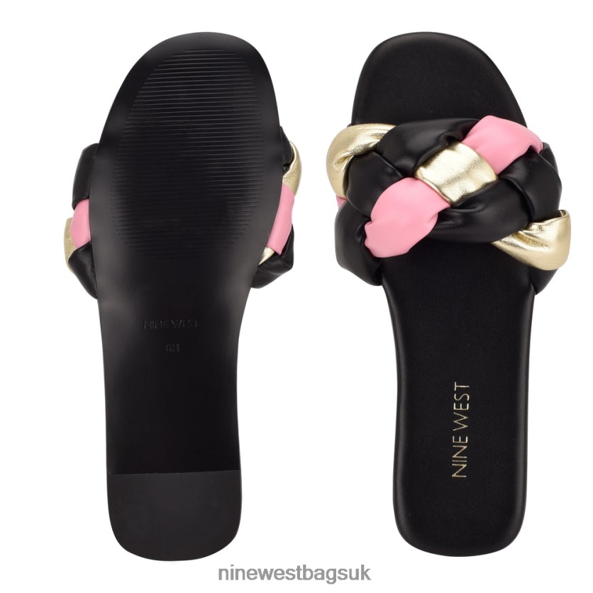 Nine West Lula Flat Slide Sandals RFX40B1059 - Nine West UK Sale