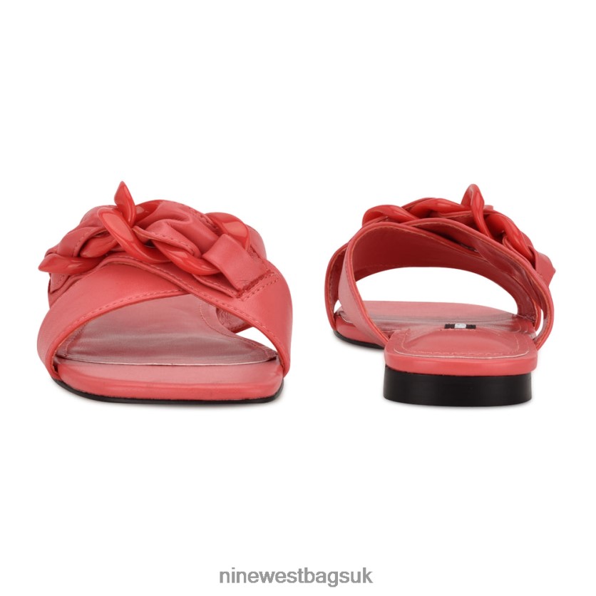 Nine West Misty Flat Slide Sandals RFX40B1052 - Nine West Bags UK Coral