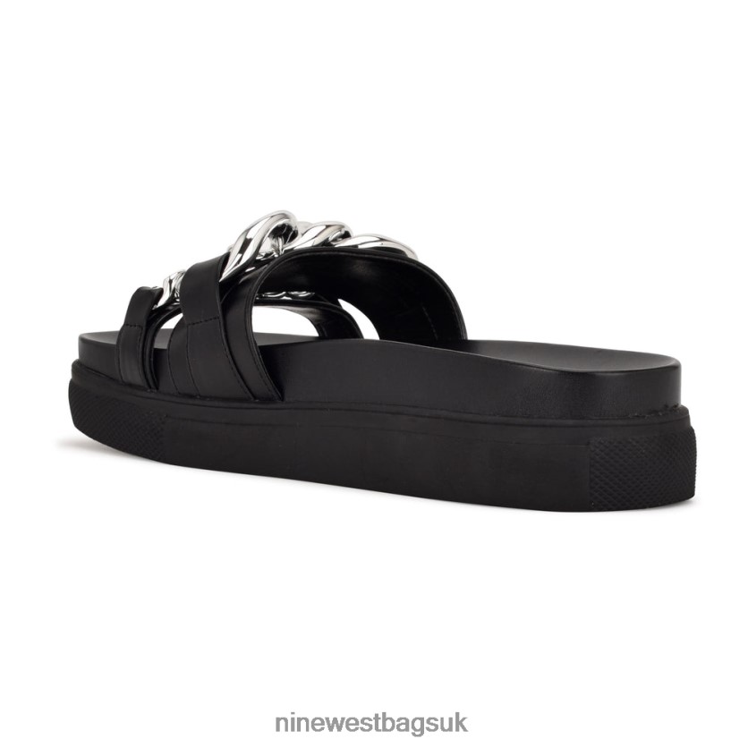 Nine West Nope Platform Slide Sandals RFX40B724 - Nine West Bags UK