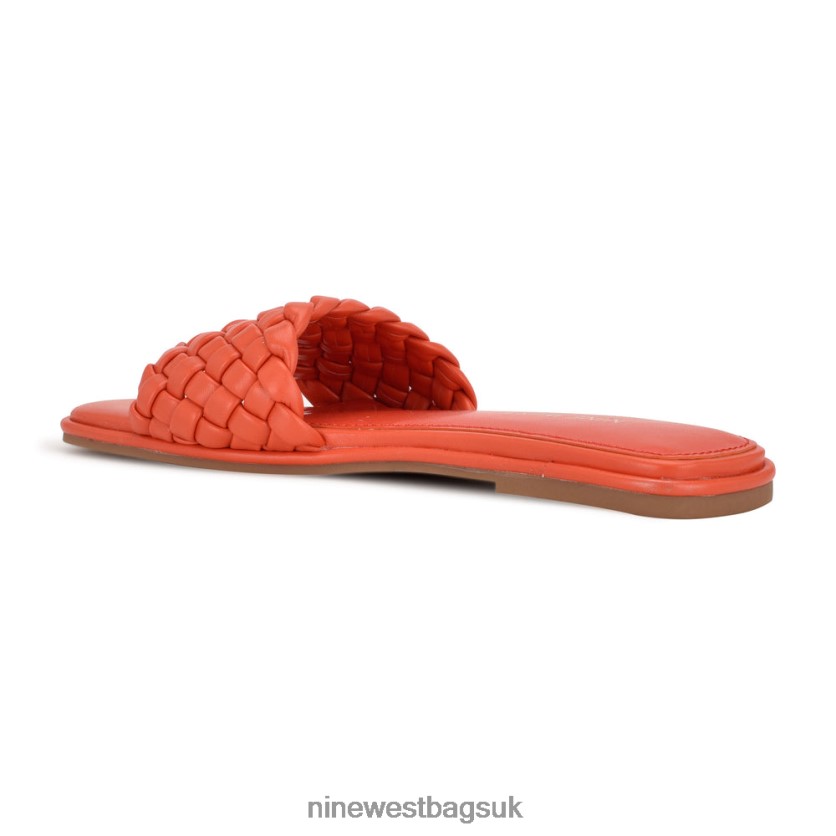 Nine West Ohhi Flat Slide Sandals RFX40B1054 - Nine West Sandals UK Blood Orange