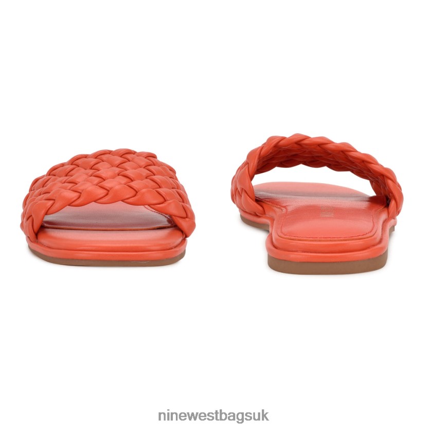 Nine West Ohhi Flat Slide Sandals RFX40B1054 - Nine West Sandals UK Blood Orange