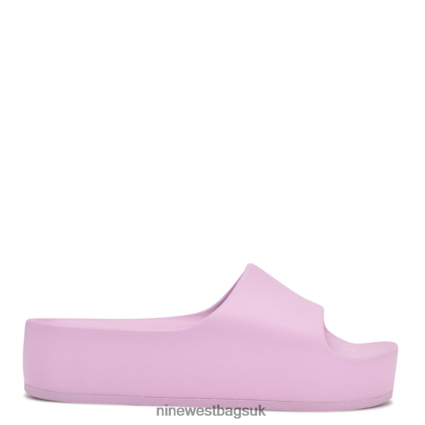 Nine West Pool Platform Slide Sandals RFX40B676 - Nine West Bags UK Light Purple