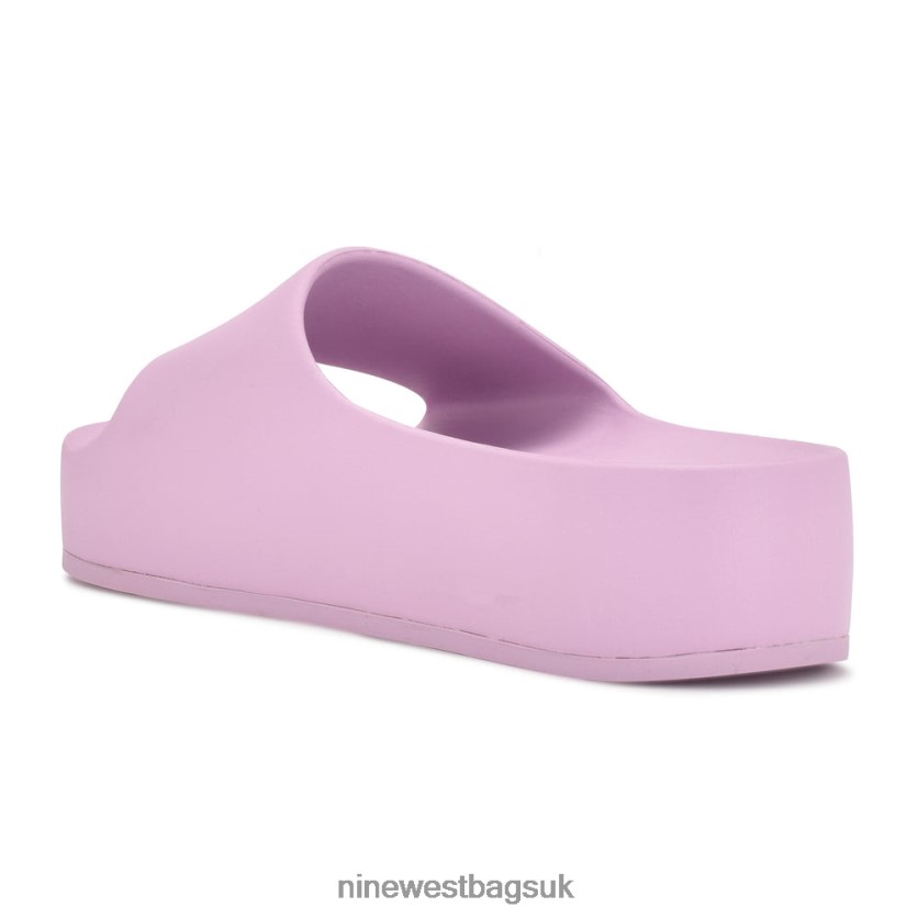 Nine West Pool Platform Slide Sandals RFX40B676 - Nine West Bags UK Light Purple