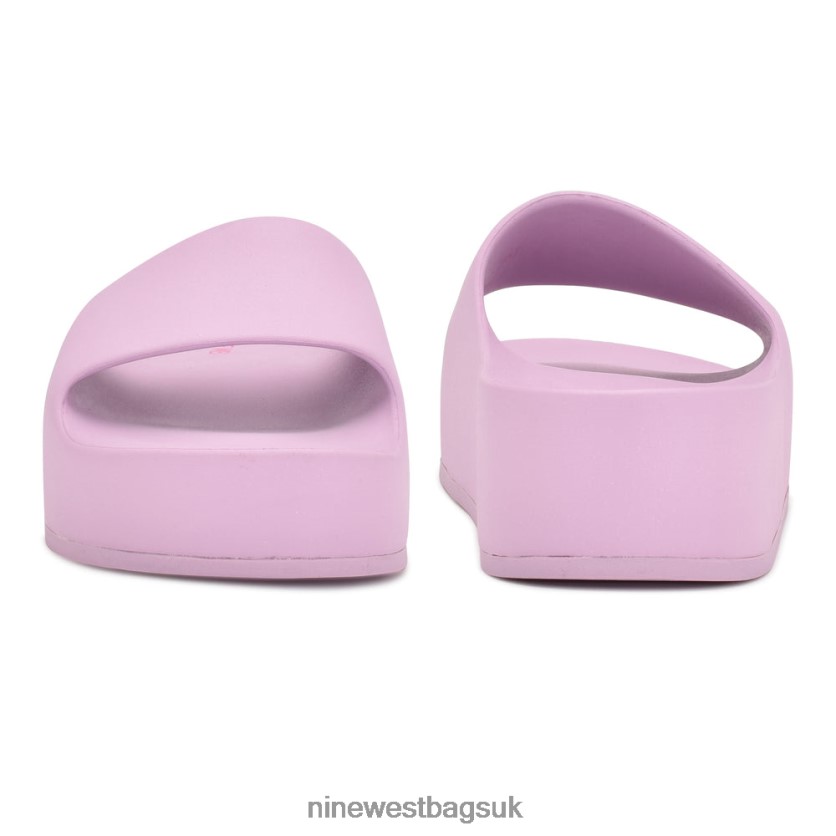 Nine West Pool Platform Slide Sandals RFX40B676 - Nine West Bags UK Light Purple