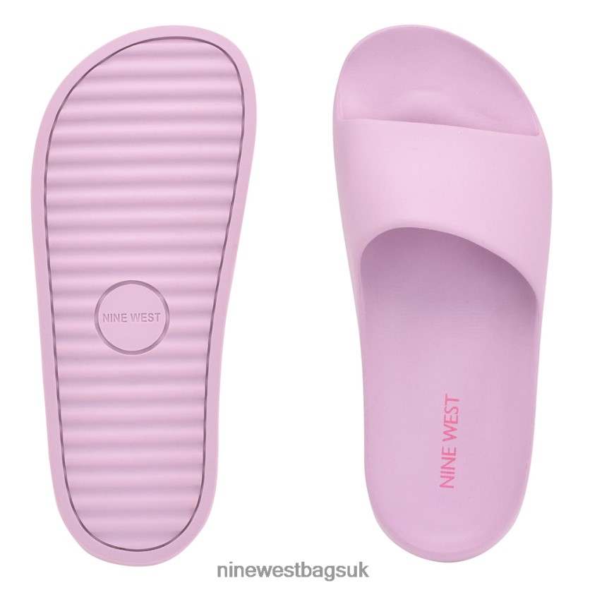 Nine West Pool Platform Slide Sandals RFX40B676 - Nine West Bags UK Light Purple