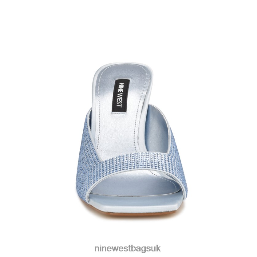 Nine West Pyper Heeled Slide Sandals RFX40B1744 - Nine West Bags UK Powder Blue