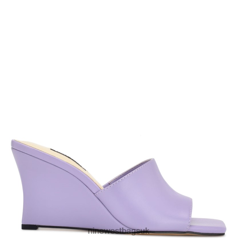 Nine West Rovah Wedge Slide Sandals RFX40B680 - Nine West Bags UK Purple