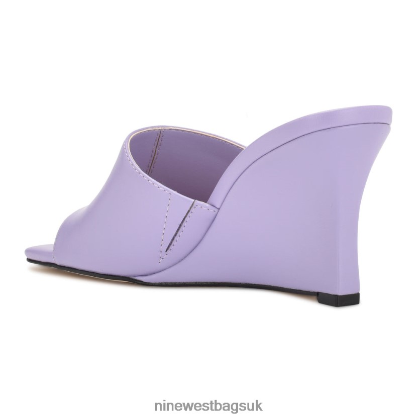Nine West Rovah Wedge Slide Sandals RFX40B680 - Nine West Bags UK Purple