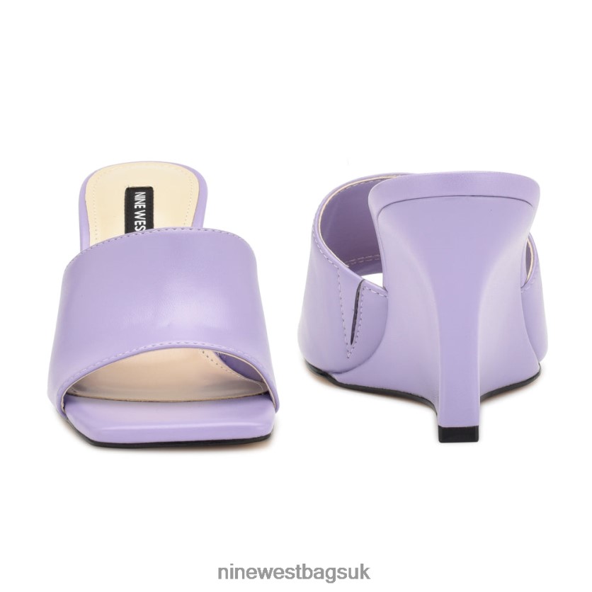 Nine West Rovah Wedge Slide Sandals RFX40B680 - Nine West Bags UK Purple