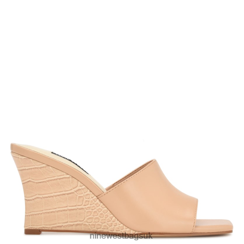 Nine West Rovah Wedge Slide Sandals RFX40B681 - Nine West UK Pink
