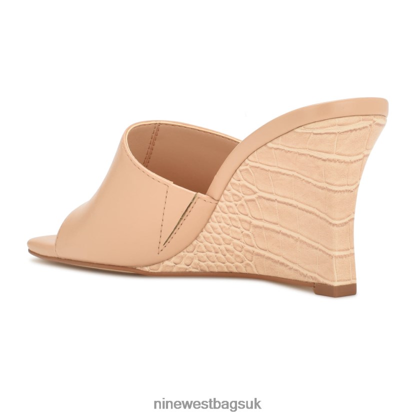 Nine West Rovah Wedge Slide Sandals RFX40B681 - Nine West UK Pink