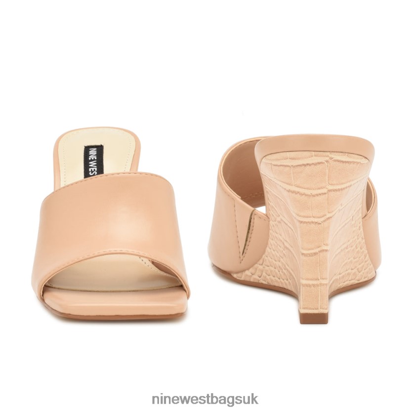 Nine West Rovah Wedge Slide Sandals RFX40B681 - Nine West UK Pink