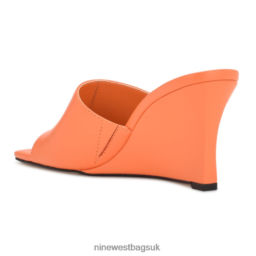 Nine West Rovah Wedge Slide Sandals RFX40B682 - Nine West Sandals UK Orange
