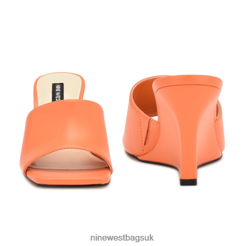 Nine West Rovah Wedge Slide Sandals RFX40B682 - Nine West Sandals UK Orange