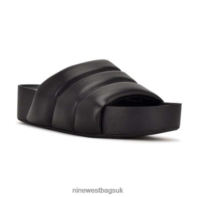 Nine West Sants Platform Slide Sandals RFX40B720 - Nine West Bags UK