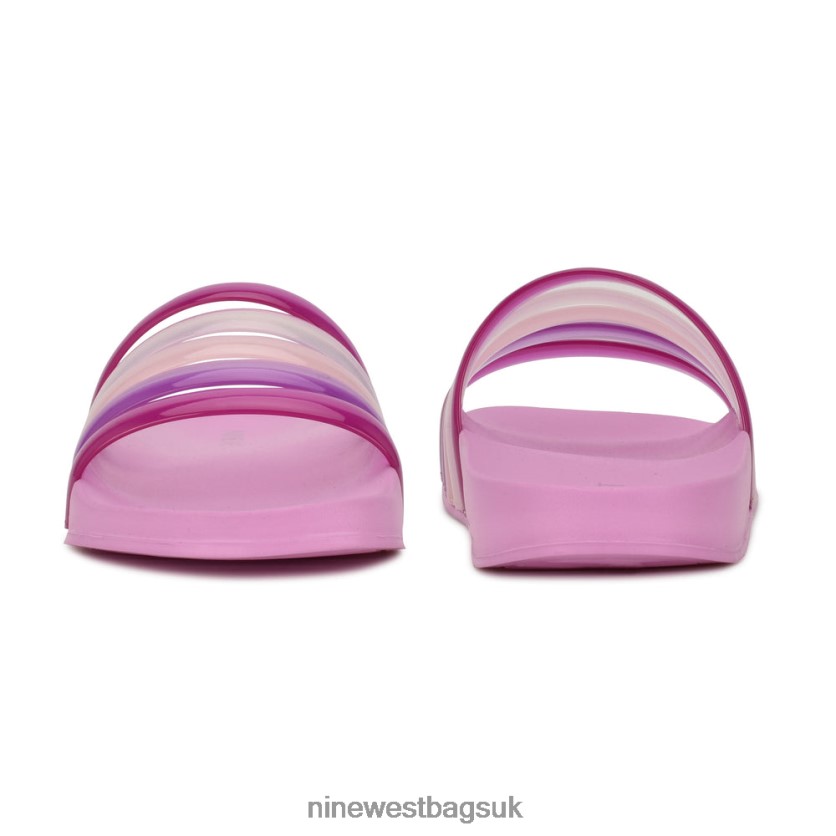 Nine West Serenity Slide Sandals RFX40B715 - Nine West UK Sale Pink/Clear