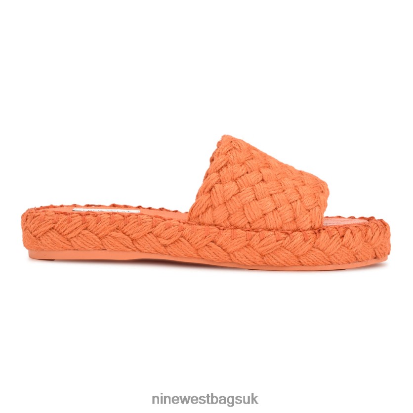 Nine West Stef Woven Slide Sandals RFX40B654 - Nine West Sandals UK Orange