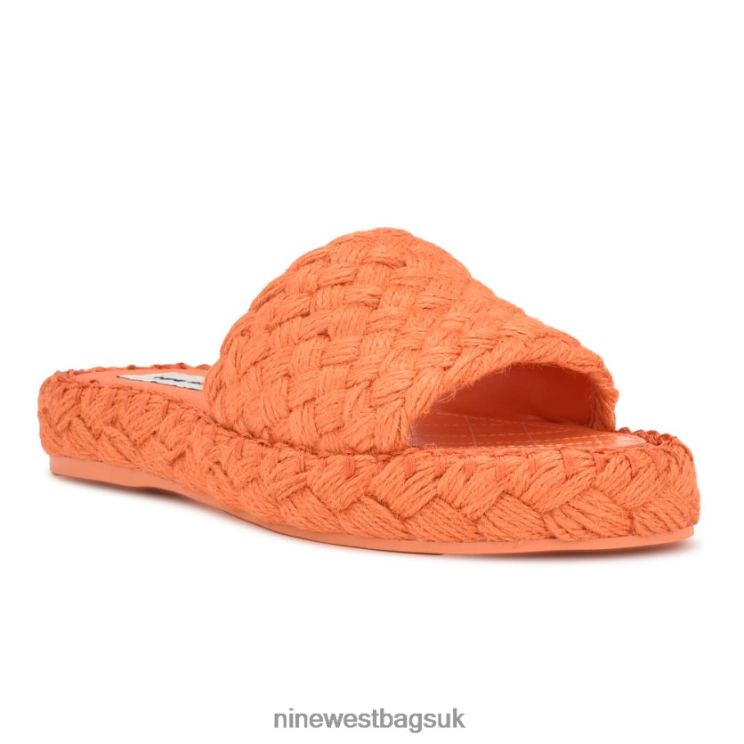 Nine West Stef Woven Slide Sandals RFX40B654 - Nine West Sandals UK Orange