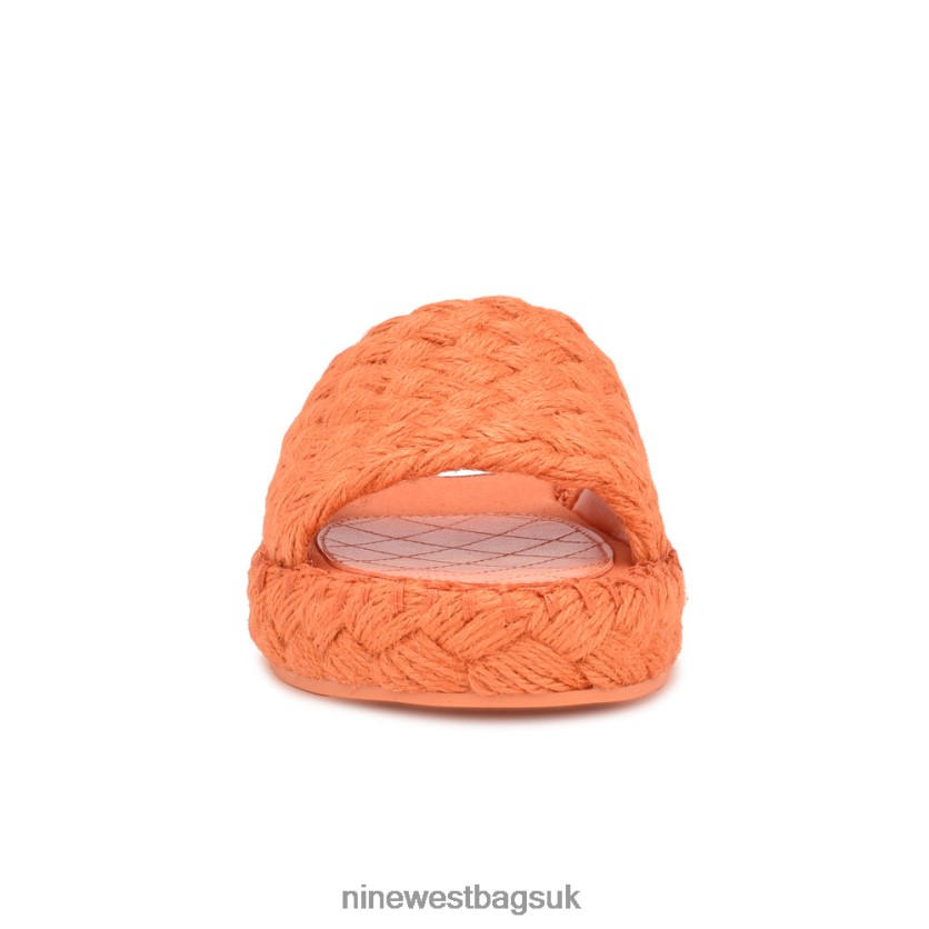 Nine West Stef Woven Slide Sandals RFX40B654 - Nine West Sandals UK Orange