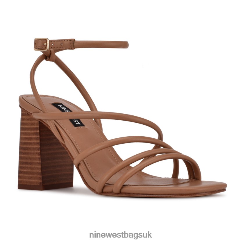 Nine West Yeap Heeled Slide Sandals RFX40B2250 - Nine West Sandals UK Natural