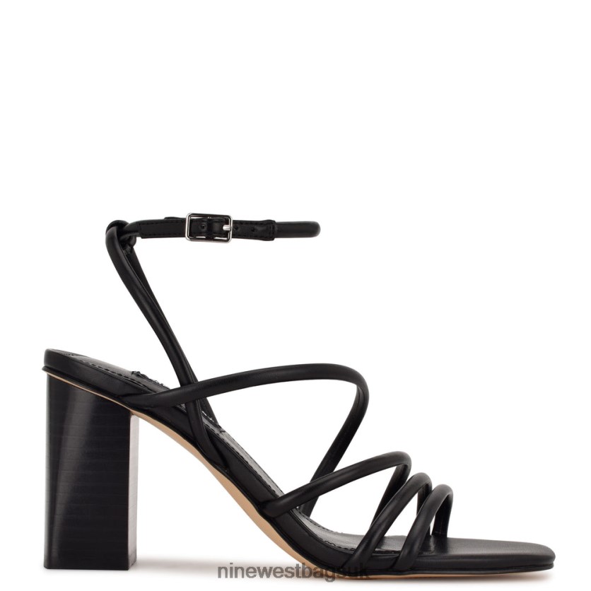 Nine West Yeap Heeled Slide Sandals RFX40B2254 - Nine West Sandals UK Black