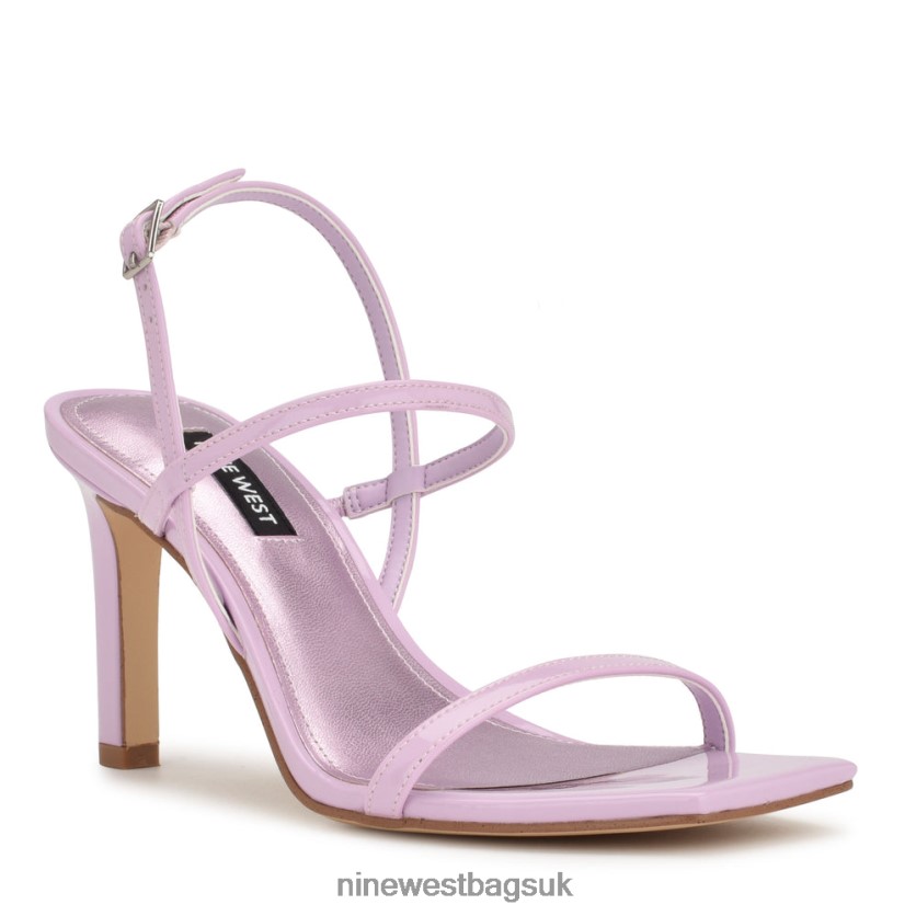 Nine West Olah Heeled Slingback Sandals RFX40B1716 - Nine West Bags UK Lilac Patent