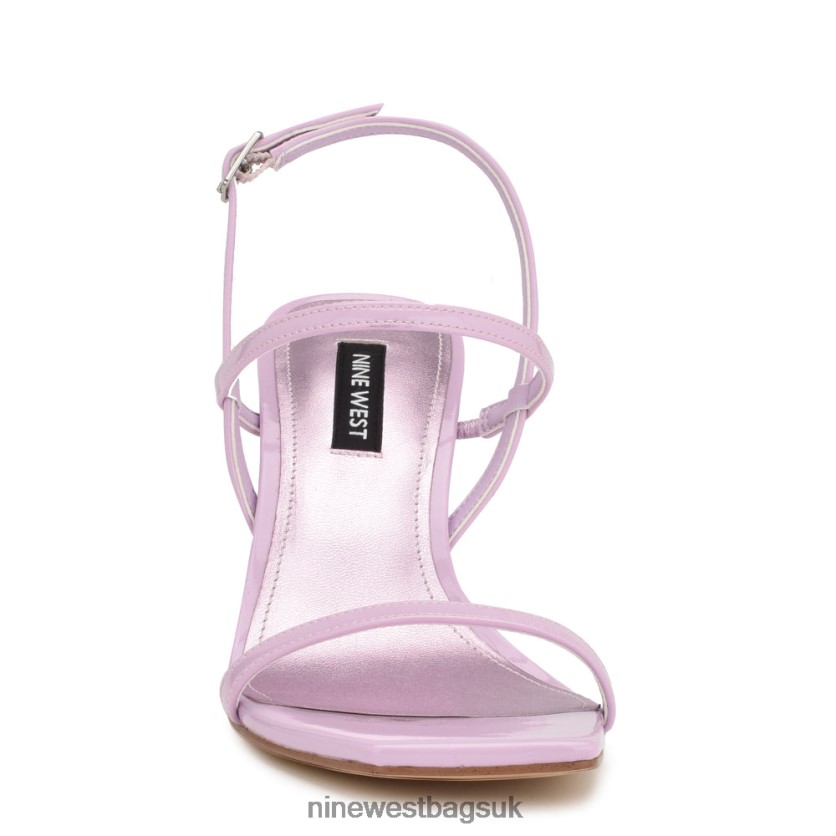 Nine West Olah Heeled Slingback Sandals RFX40B1716 - Nine West Bags UK Lilac Patent