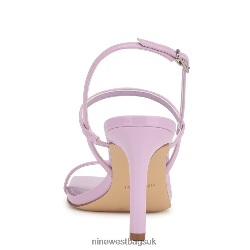Nine West Olah Heeled Slingback Sandals RFX40B1716 - Nine West Bags UK Lilac Patent