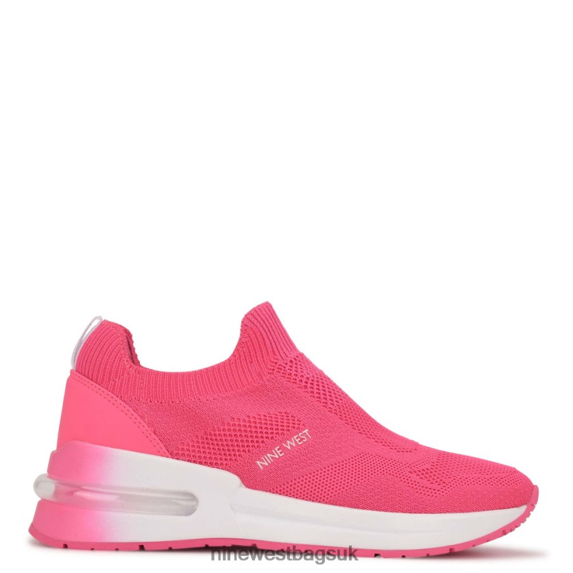 Nine West Foto Slip On Sneakers RFX40B1068 - Nine West Bags UK Neon Pink Knit