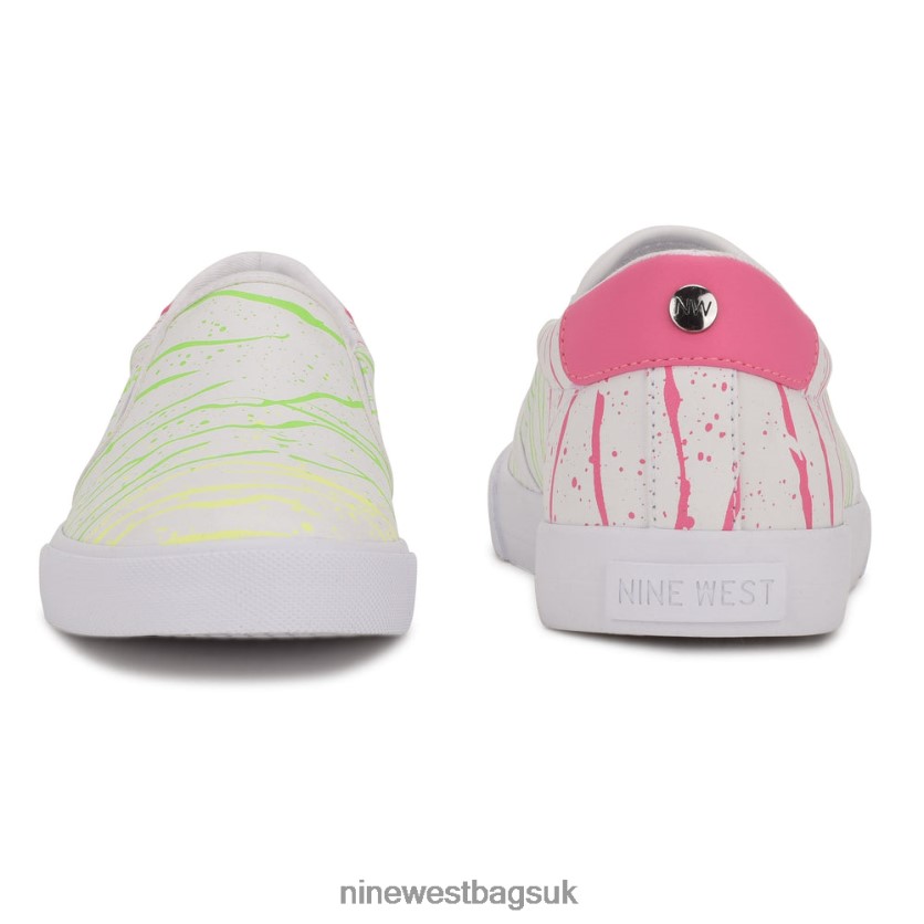 Nine West Lala Slip On Sneakers RFX40B1044 - Nine West Bags UK Neon Paint Splatter