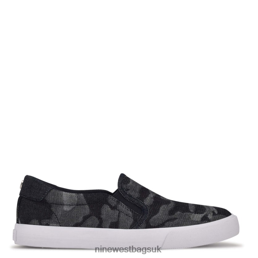 Nine West Lala Slip On Sneakers RFX40B880 - Nine West Bags UK Denim Camo